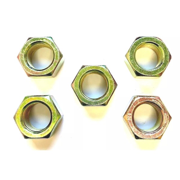 Brighton 7/8-14 GRADE 8 HEX NUT - YELLOW ZINC PLATED