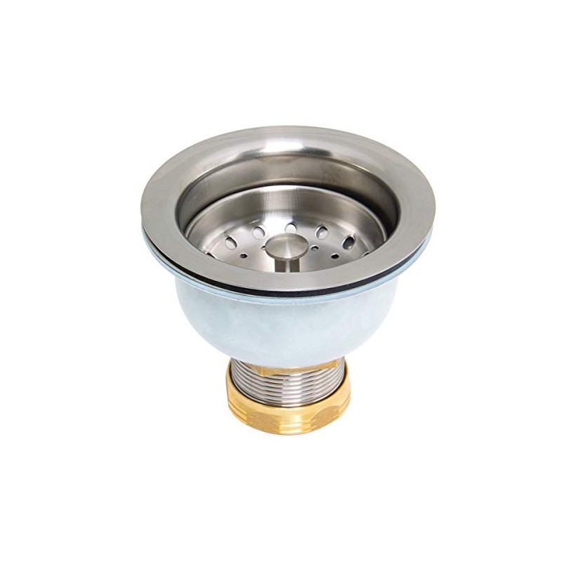 Speakman S-3471-SS Kitchen Deep Dish Posi-Lock Assembly Round Drain, Stainless
