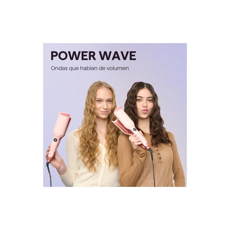 Wavytalk Power Wave, Waflera Para Cabello, Ondulador De Cabello