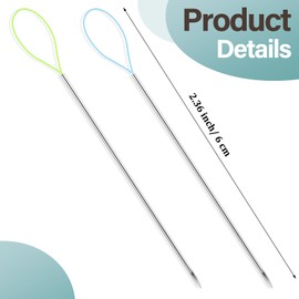 2 PCS Snag Nab It Tool, Snag Repair Needle for Clothing Sewing, Thread Needle Tool for Hand Quilting, Craft Sewing Stitching Needle with Threader for Woven Knitted Garments Repair