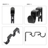 Anndason Heavy Duty Curtain Rod Brackets Double Curtain Rod Brackets