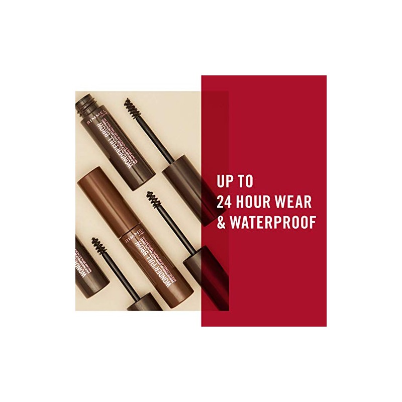 RIMMEL LONDON WonderFull Brow Mascara, 003 Dark Brown, 0.17 Fluid