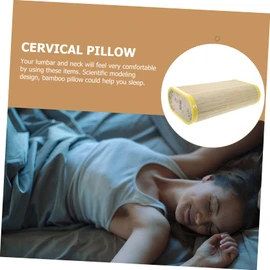 GRIRIW Summer Pillows Japanese Pillow Sleep Pillow Wooden Neck Pillow Luxury Sauna Accessories Bed Neck Cushion Cooling Pillow Household Pillows Mat Pillow Headrest Wooden Sleeper Body