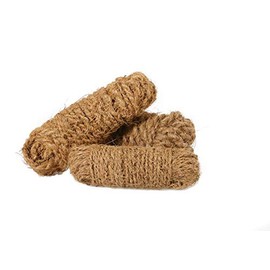 Novatool Coconut Yarn, 12 Metres, Thick, Coconut Fibre, Coconut Rope, Coconut Knit, Tree Ribbon, Decorative Rope, Tying Yarn, Coconut Ribbon