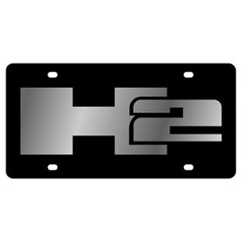 Eurosport Daytona- Compatible with -, Hummer H2 - Carbon Steel License Plate