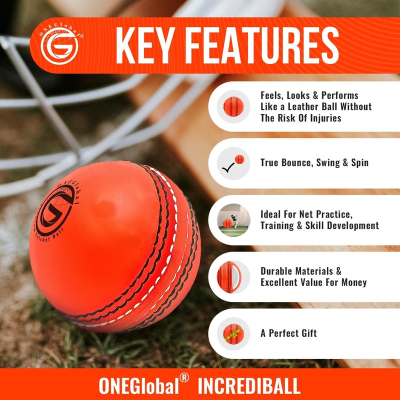 ONEGlobal Soft & Safe Practice Cricket Ball | Soft &