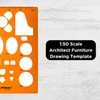 Architecture Stencil 1:50 - Architects Stencil - Furniture Drawing Stencil