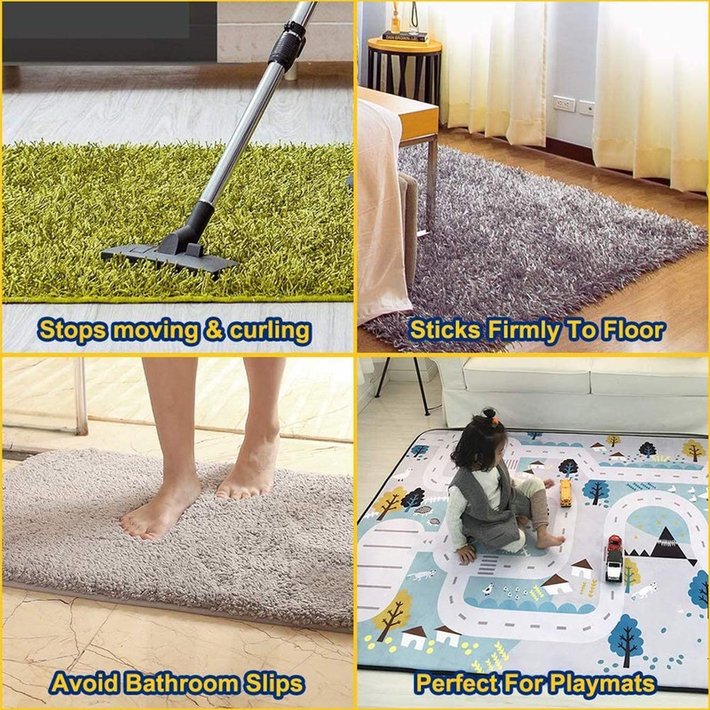 UCINNOVATE 16X Carpet Gripper, Anti-Slip Rug Grippers Mat Reusable Anti