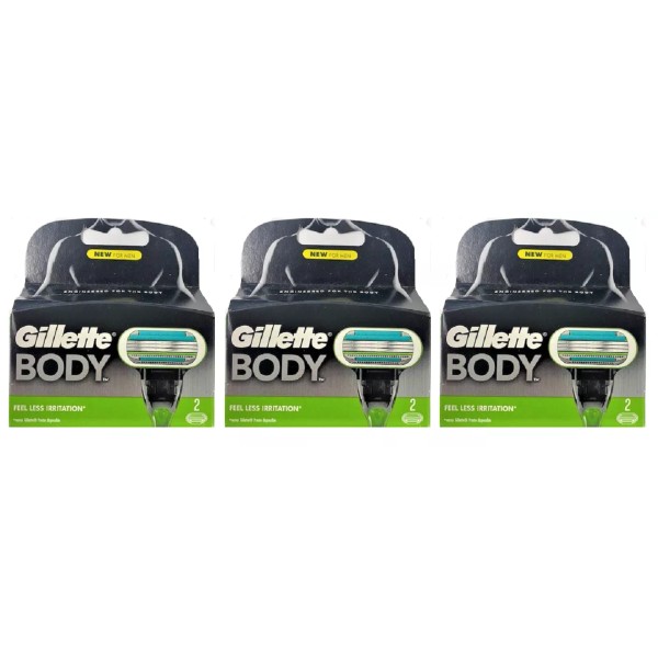 Gillette Body Razor Blade Refills Fits on Mach3 & Venus