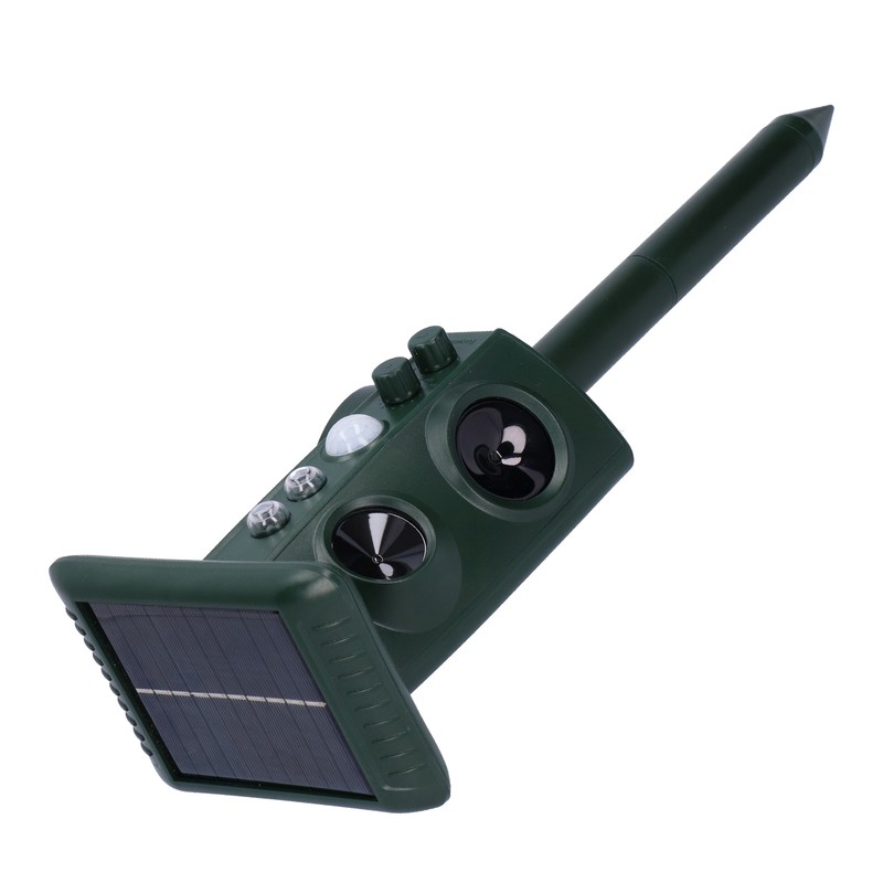 Outdoor Animal Repeller Solar Ultrasonic Power Repellent Pest Cat Dog