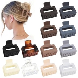 Sisiaipu- Paquete: 12 paquetes de pinzas para el cabello medianas y pequeñas, todo en un solo paquete.