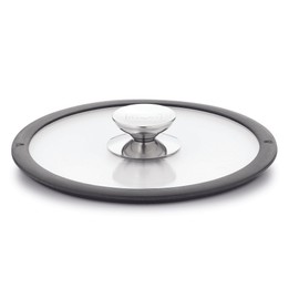 Berndes 20 cm Glass Lid with Black Silicon Rim
