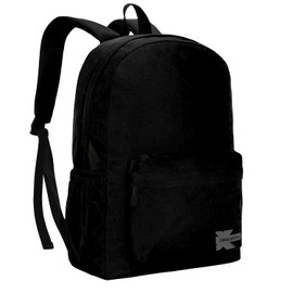K-Cliffs Classic Backpack Quality Student Bookbag Basic Travel Daypack w/Water Bottle Pockets Black
