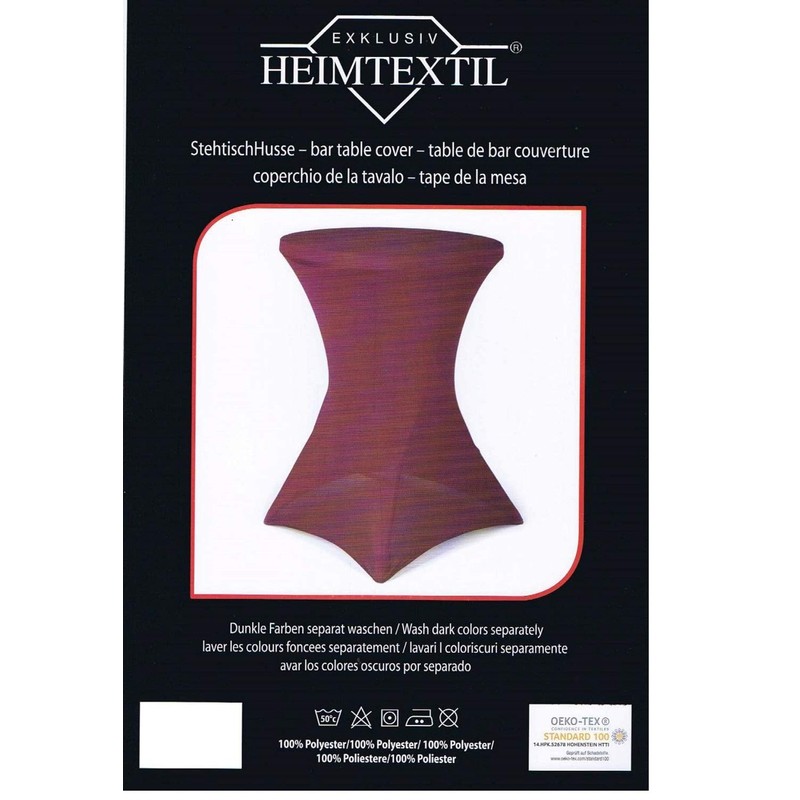 EXKLUSIV HEIMTEXTIL Stretch Bar Table Cover for Bistro Table with