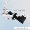 anwenchapey Drift Hydro E-Brake Racing Hydraulic Handbrake Long Arm Silver