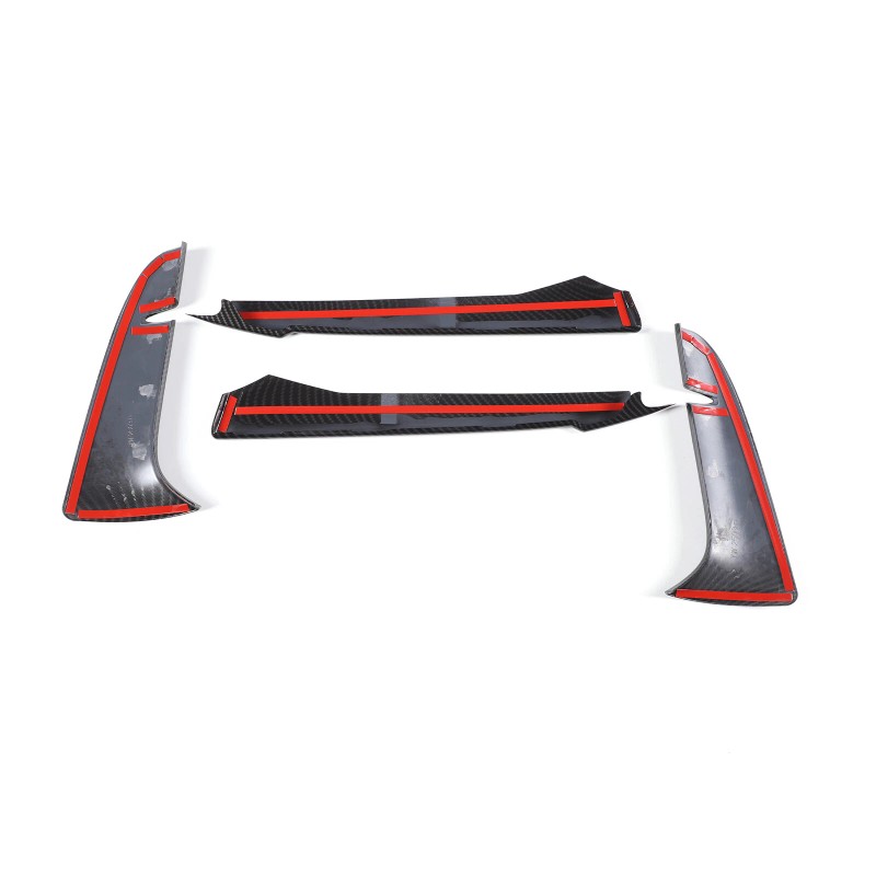 carcartrim-2022 Carbon fiber ABS Front Bumper Fog Light Lamp Trims