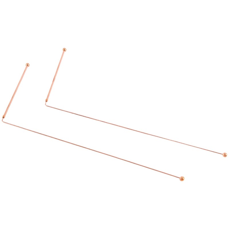 Pinafresa 2 Piece Copper Diving Rods Energy Rod for Water