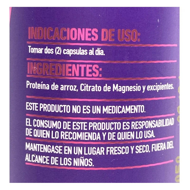 Citrato De Magnesio 100 Cápsulas Protgt Apto Veganos Sin sabor
