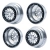 CNC Beadlock Wheel Rims Wheel Hubs for 1:10 Losi Baja