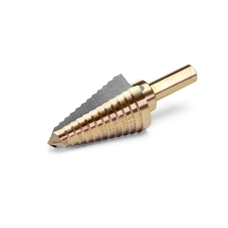 Stark USA 9-Pieces Step Drill Bit Set Unibit, Titanium Coated,