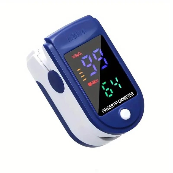Finger Pulse Oximeter Larger Display Blood Oxygen Monitor and Lanyard