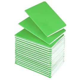 Lzerking Mini Notepads Bulk 36 Pack 3.5 x 5.5 Inches,Small Pocket Journal Notebooks-Green Cover, 30 Sheets/60 Pages, Children Can Use to Write Stories