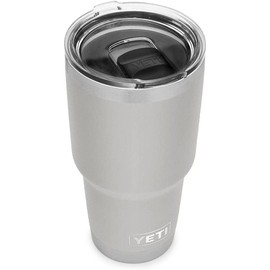 YETI Rambler, Stainless Steel Vacuum Insulated Tumbler with Magslider Lid, Granite Grey, 30oz (887ml)