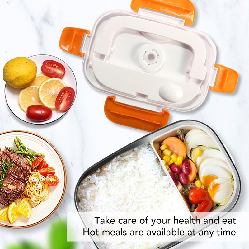 Electric Lunch Box Split Household Mini Portable Multifunctional Orange Electric