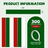 Christmas Colors Paper Chain Strips, Cardstock Craft Strips