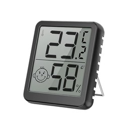 Digital Room Temperature Monitor – High-Accuracy Digital Hygrometer & Thermometer with LCD Display - Indoor Temperature Humidity Monitor for Home, Office, Bedroom & Greenhouse