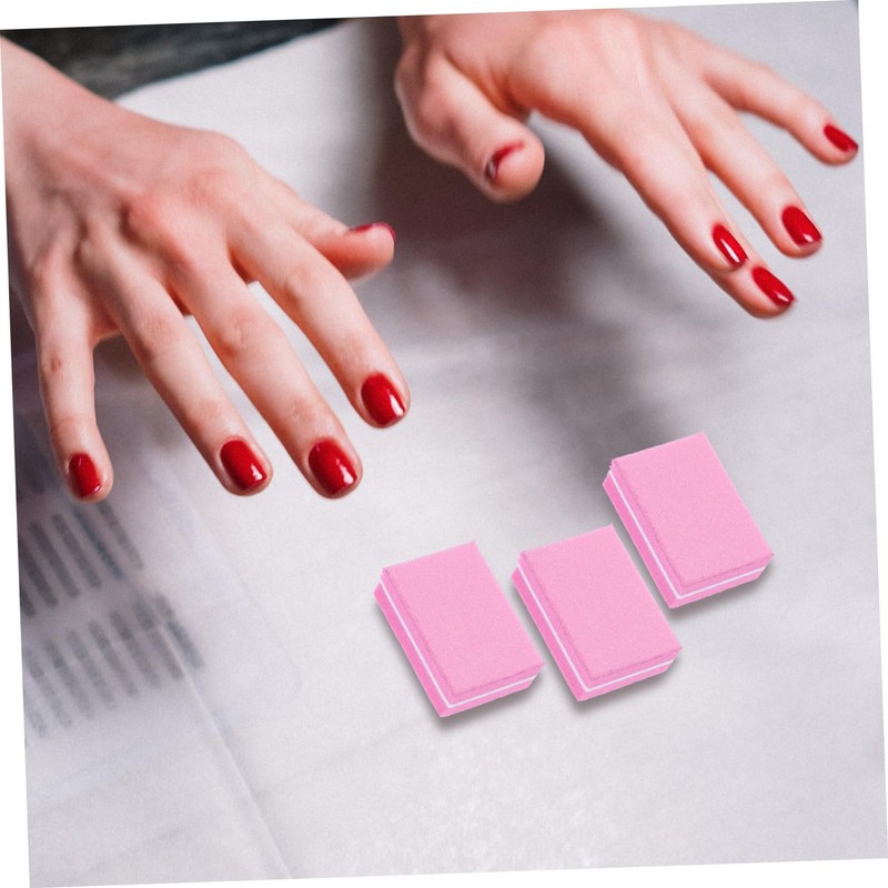 FRCOLOR 50pcs -sided Nail File Block for Manicure and Pedicure