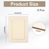 sourcing map 8Pcs Wood Frame,Paintable DIY Photo Frames 7.5 x