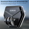 SOH Motorcycle Windshield Clip Mount, Motorcycle Windshield Camera Clamp, Quick