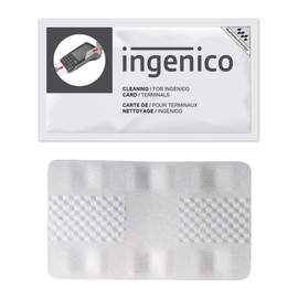 Ingenico Card Terminal Cleaning Card Featuring Waffletechnology, 40 Cards Per Box