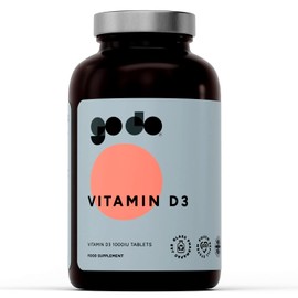 Fitness Health Vitamin D3 Tablets 1000iu - Strong Vitamin D Tablets High Strength - Bone Strength Supplement - Vitamin D3 Supplement - Vegan High Strength Vitamin D - Easy to Swallow (360 Tablets)