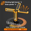 13200mAh Rechargeable Solar Work Light with Folding Stand and Carrying