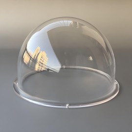 UQISOVI 6 Inch Clear Glass Protective Dome Cover Transparent Acrylic Lens Cap Security Camera Dome Housing for CCTV Camera, PTZ Dome IP Camera, Outer Diameter 152mm, Height 110mm, Size 167x110mm