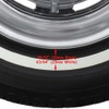 PORT-A-WALL PORTAWALL 17" Black White Wall Tires Insert Rims Side