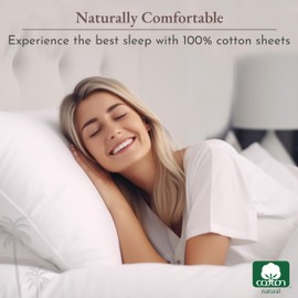 California Design Den Soft 100% Cotton Sheets Twin-XL Size Bed Sheet Sets with Deep Pockets, Extra Long Twin Sheets with Sateen Weave, Cooling Sheets (Seafoam)