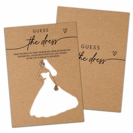 Kraft Bridal Shower Games, Guess the Dress Bachelorette Party Games, Kraft Engagement Party Games For 25 Guests, Weddingdecorations (Kraft003)