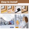 GCJUYA 196” Wedge-Shape Foam Window Weather Stripping Door Seal Strip