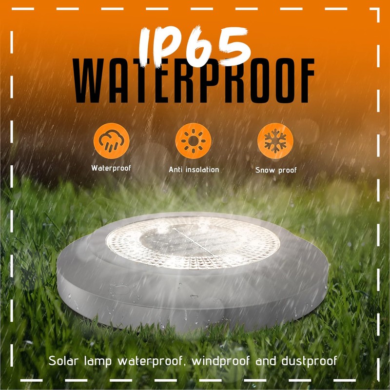 Solar Lights,Solar Lights Outdoor Garden,8 Pack Solar Ground Lights,Waterproof Solar