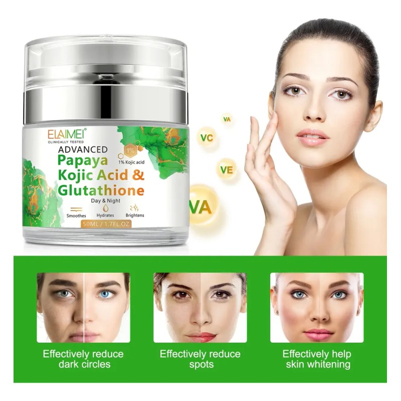 Crema Acido Kójico Nutritiva Desvanece Cicatrices Acné