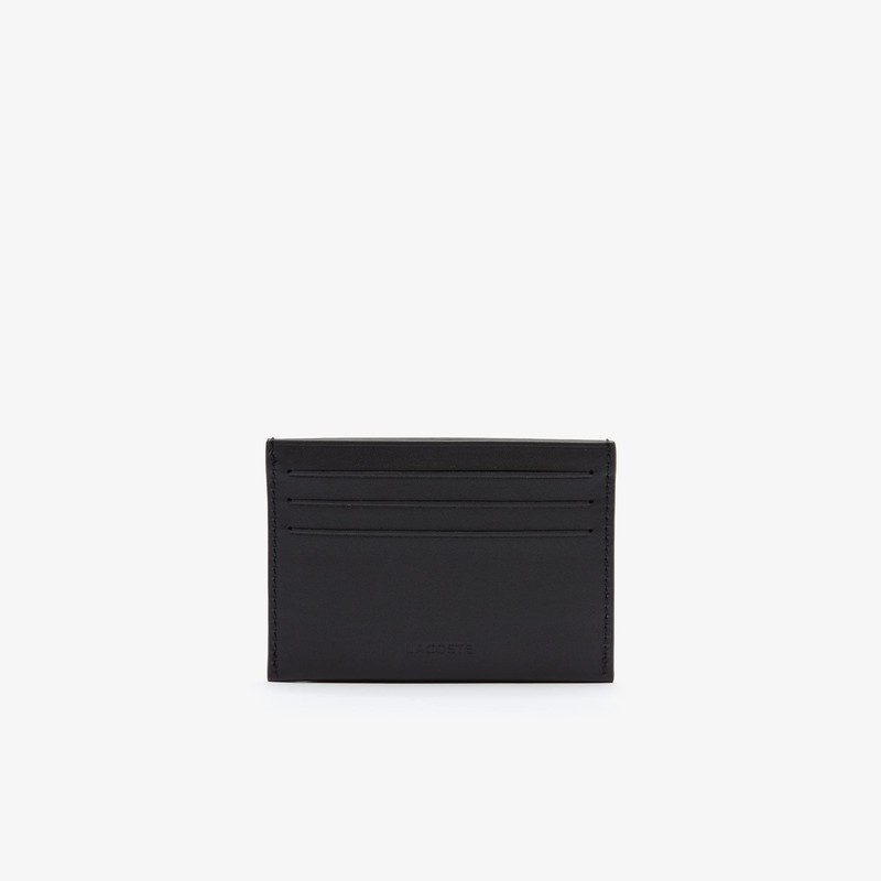 Lacoste Lacoste Men's Fitzgerald Credit Card Holder, Black, One Size
