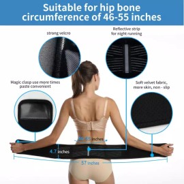 SUNFATT 여성용 SUNFAT Sacroiliac SI 관절 벨트 및 남성용 고관절 브레이스 좌골 골반 에 대한 플러스 사이즈 허리 [4.7 wide 43-57 Hip / 43-57 Hip] Women's SUNFAT Sacroiliac SI Joint Belt & Men's Hip Brace for Plus Size Waist [4.7 wide 43-57 Hip / 43-57 Hip]