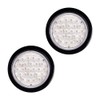 2pcs Clear Lens 4" Round 24-LED Back Up Reverse Tail