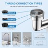 London Sunshine 2PC 1080° Swivel Faucet Extender,360° Swivel Robotic Arm