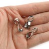 E-outstanding 20 pcs Ball Chain Pull Loop Connectors Stainless Steel
