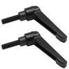 Qjaiune 2pcs Adjustable Clamping Lever Knob, M8 x 25mm Male