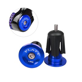 Platt Bicycle Bar End Plugs Aluminum Bike Handlebar Cap for Road Bike Mountain Bike BMX (One Pair)